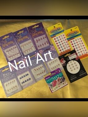 Nail Art for Nails and Toes Variety Gems Jewelry